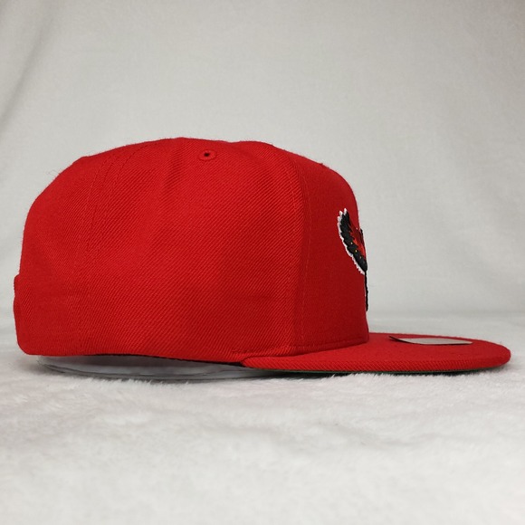 Atlanta Hawks Mitchell & Ness NBA Snapback Hat Cap 3D Logo‎ Red NWT - Picture 4 of 8